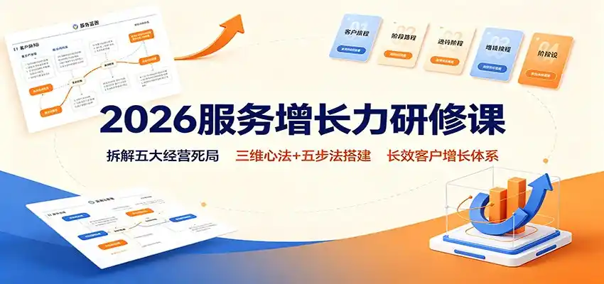 2026服务增长力研修课：拆解五大经营死局，三维心法+五步法搭建长效客户增长体系-星云网创