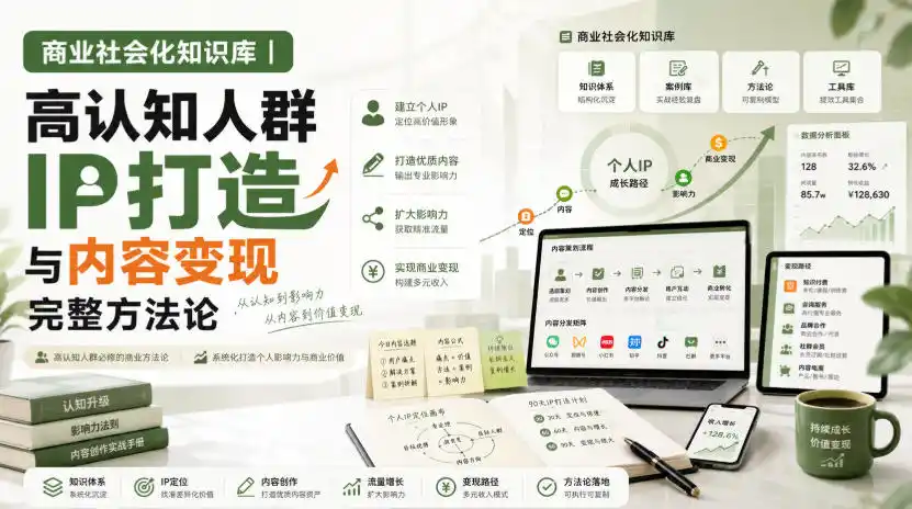 商业社会化知识库｜高认知人群IP打造与内容变现完整方法论【文档】-星云网创