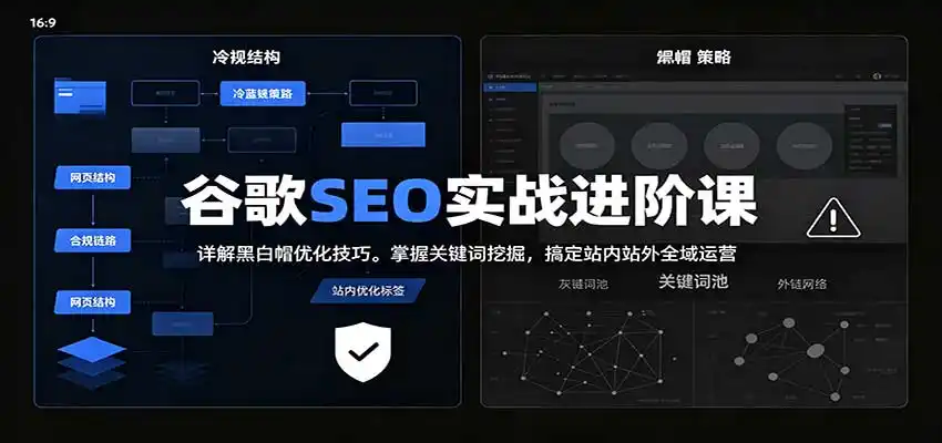 2026谷歌SEO实战进阶课：详解黑白帽优化技巧，掌握关键词挖掘，搞定站内站外全域运营-星云网创