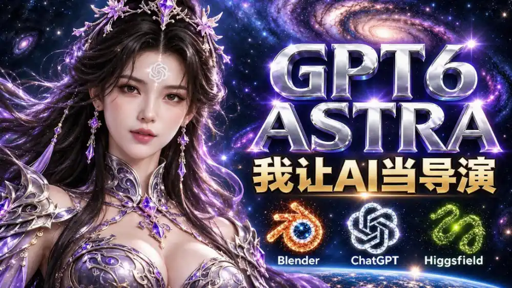 让GPT-6 Astra当导演!Higgsfield和Blender实战打造30秒玄幻精准运镜短片!-星云网创