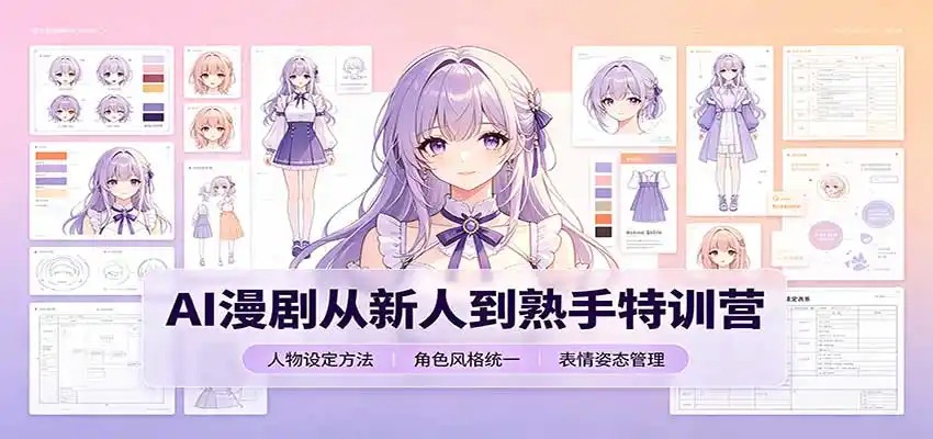 AI漫剧从新人到熟手特训营：剧本分镜创作，提示词模板，人物设定与工具资源-星云网创