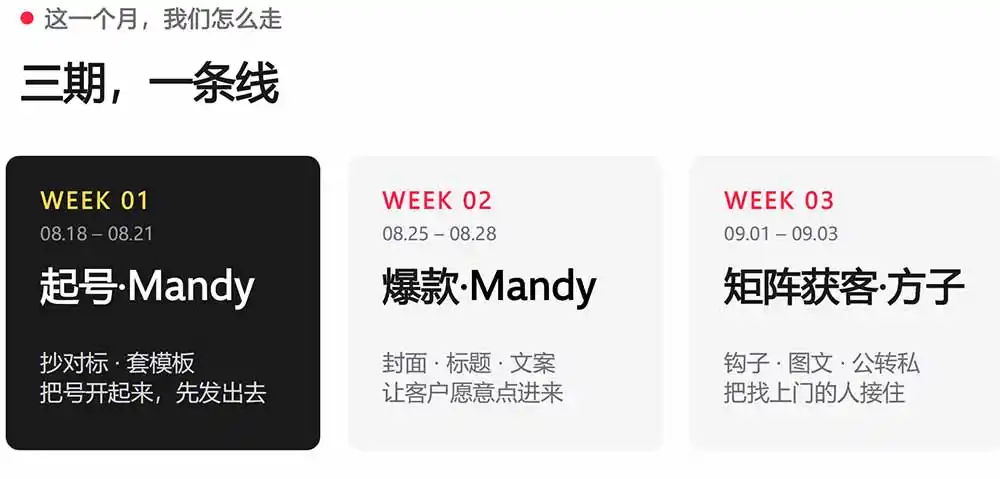 AI+小红书变现2026实战营-9月：Mandy起号爆款+方子矩阵获客，掌握封面文案、图文钩子与私域转化完整方法体系-星云网创