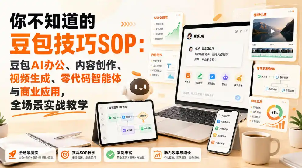 你不知道的豆包技巧SOP：豆包AI办公、内容创作、视频生成、零代码智能体与商业应用，全场景实战教学-星云网创