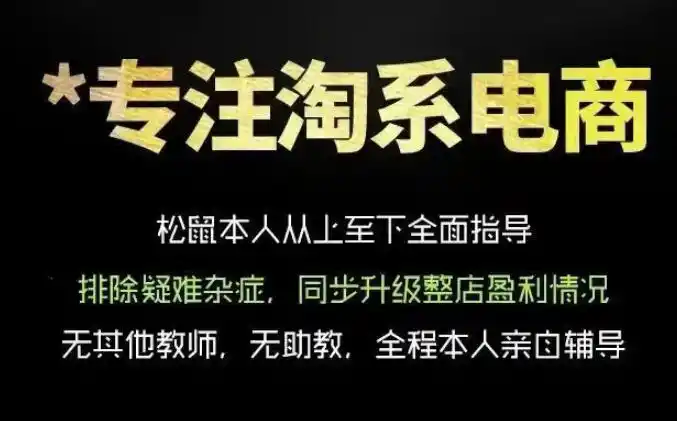 松鼠会电商VIP课程，从基础布局到高阶优化，助你掌握淘宝运营逻辑，提升店铺流量与转化(更新0809)-星云网创