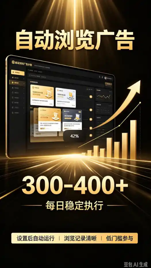 自动浏览广告计划，0门槛副业，日入300-400，躺賺稳定风口项目，无需人工操作，解放双手【揭秘】-星云网创