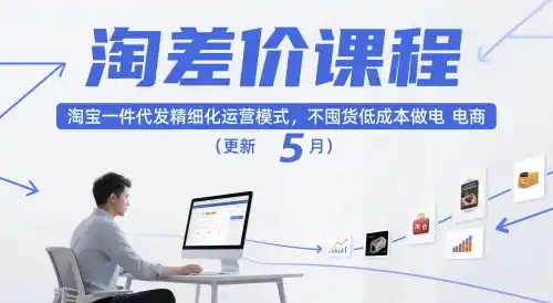 淘差价课程，淘宝一件代发精细化运营模式，不囤货低成本做电商(更新26年8月23日)-星云网创