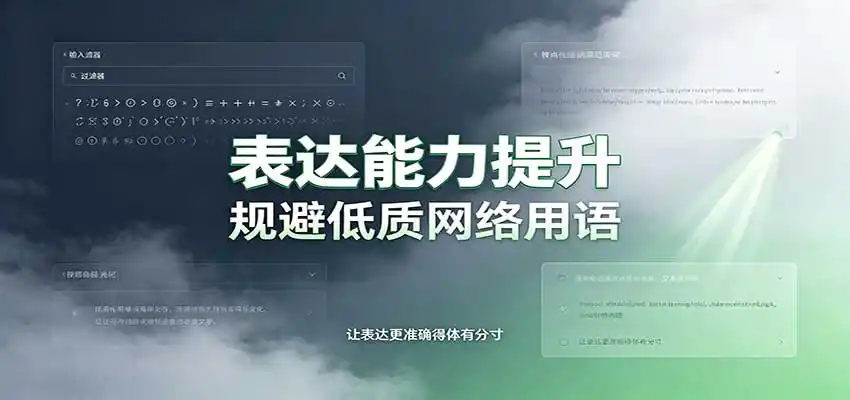 表达能力提升：语言塑造思想逻辑，规避低质网络用语，强化心智感知-星云网创