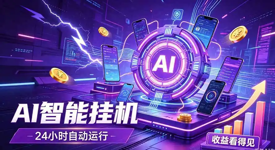 AI智能广告挂机，躺赚新模式 设备托管运行，解放双手持续变现-星云网创