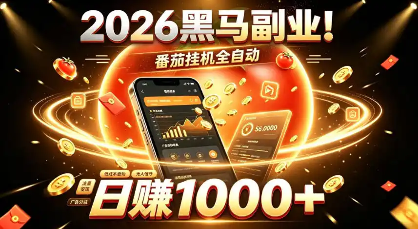 2026黑马副业！番茄挂G全自动日入1000+，操作最简单、门槛最低的线上轻资产项目【揭秘】-星云网创