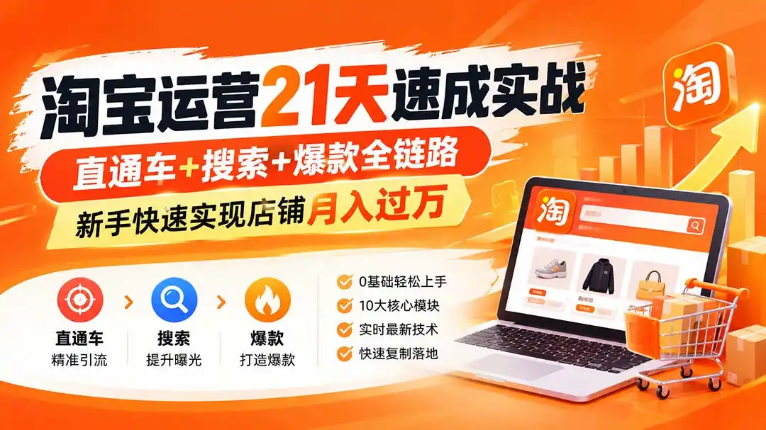 淘宝运营21天速成实战(更新8月-星云网创