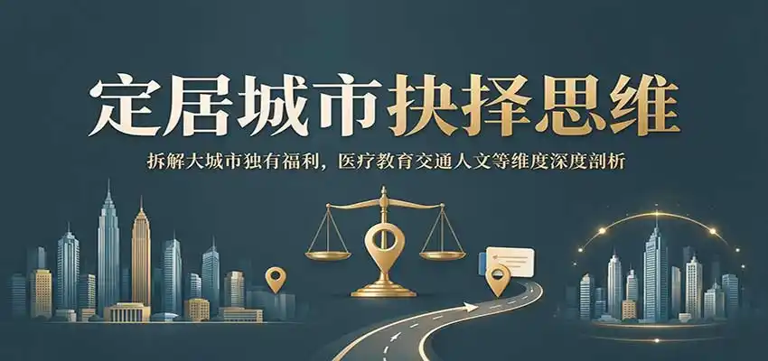 定居城市抉择思维：拆解大城市独有福利，医疗教育交通人文等维度深度剖析-星云网创