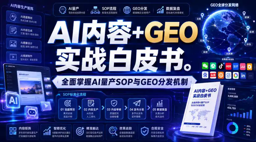 AI内容+GEO实战白皮书，全面掌握AI量产SOP与GEO分发机制【文档】-星云网创