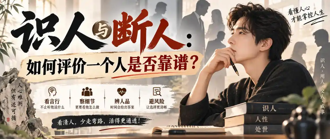 付费文章：识人与断人：如何评价一个人是否靠谱？-星云网创