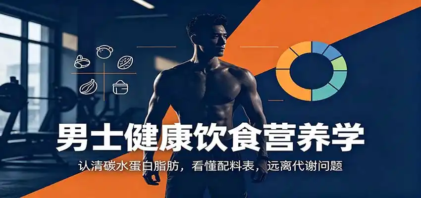 男士健康饮食营养学:认清碳水蛋白脂肪,看懂配料表,远离代谢问题-星云网创
