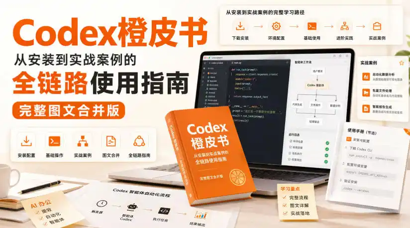 Codex橙皮书，从安装到实战案例的全链路使用指南，完整图文合并版-星云网创