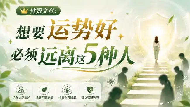 付费文章：想要运势好，必须远离这5种人-星云网创