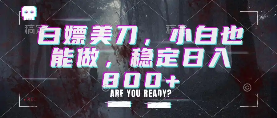 白嫖美刀，小白也能做，稳定日入800+-星云网创