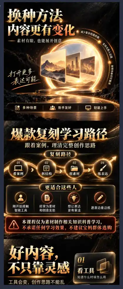 素材制作知识课，爆款复刻Codex短视频自动化，从素材拆解到创意表达，让AI自动“干活”，而不是只会回答问题-星云网创