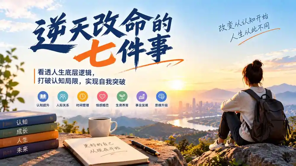 付费文章：逆天改命的七件事，看透人生底层逻辑，打破认知局限，实现自我突破-星云网创
