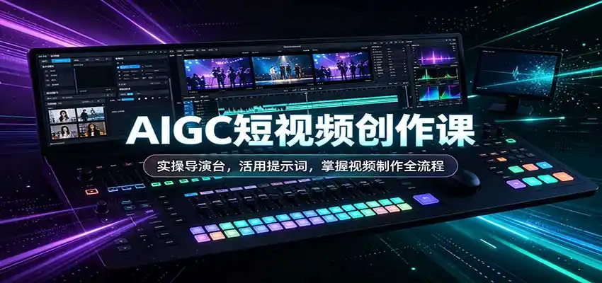 AIGC短视频创作课:实操导演台,活用提示词,掌握视频制作全流程-星云网创