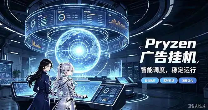 Pryzen广告全自动挂机给自己一个交代，门槛低，零基础小白也可以快速上手-星云网创