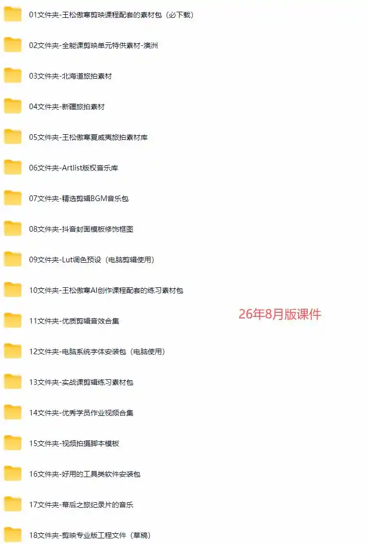 全能视频创作人155节实战课-更新26年8月：手机相机拍摄+剪映剪辑+AI创作+自媒体运营，让你的视频拥有灵活，轻松10w-星云网创
