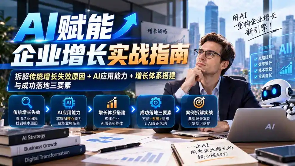 【无水印】AI赋能企业增长实战指南：拆解传统增长失效原因+AI应用能力+增长体系搭建与成功落地三要素-星云网创