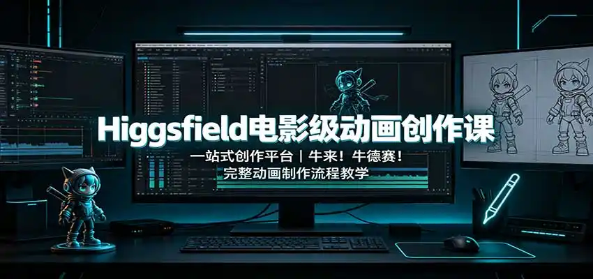 Higgsfield电影级动画创作课：一站式创作平台，牛来！牛德赛！完整动画制作流程教学-星云网创