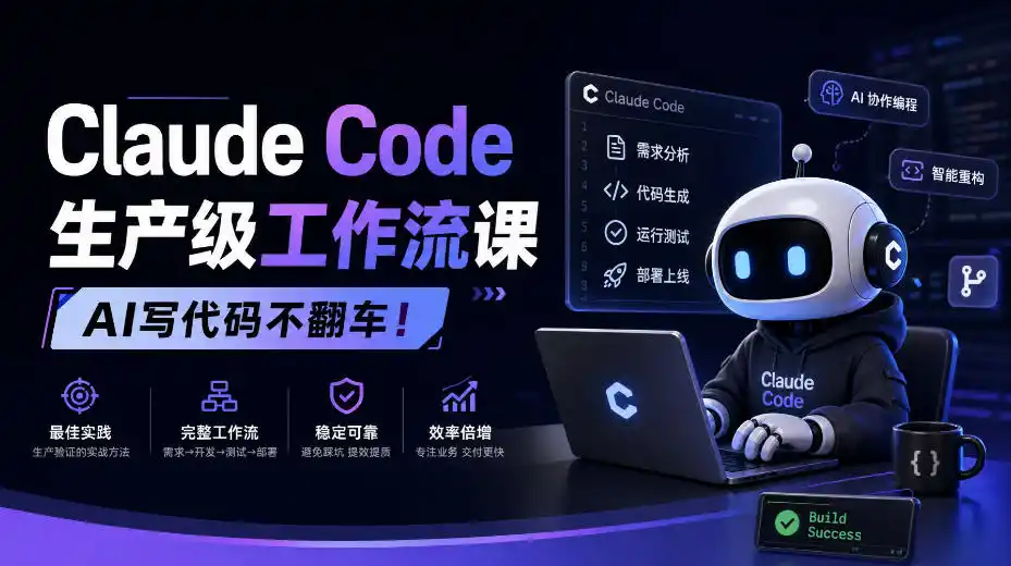 Claude Code生产级工作流课，AI写代码不翻车！【原创双语字幕】-星云网创