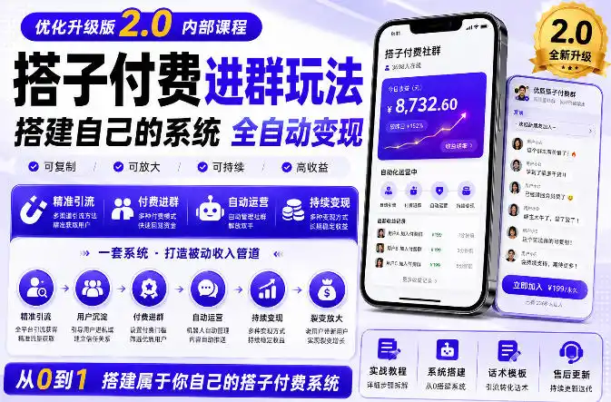 搭建群系统实战项目玩法，搭建整套付费进群系统，实现全天被动收益-星云网创
