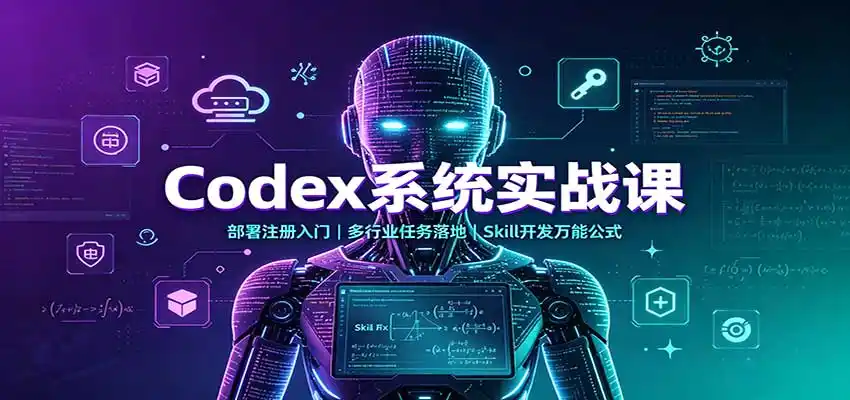 Codex系统实战课：部署注册入门，多行业任务落地，Skill开发万能公式-星云网创