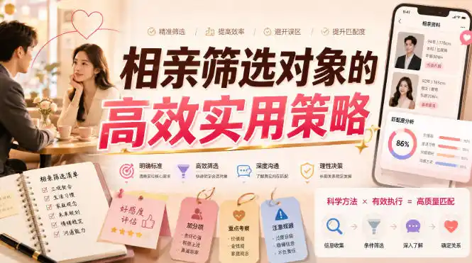 付费文章：相亲筛选对象的高效实用策略-星云网创