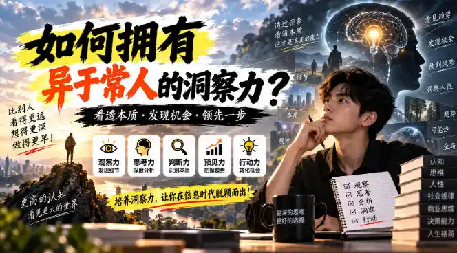 某公众号付费文章：如何拥有异于常人的洞察力？-星云网创
