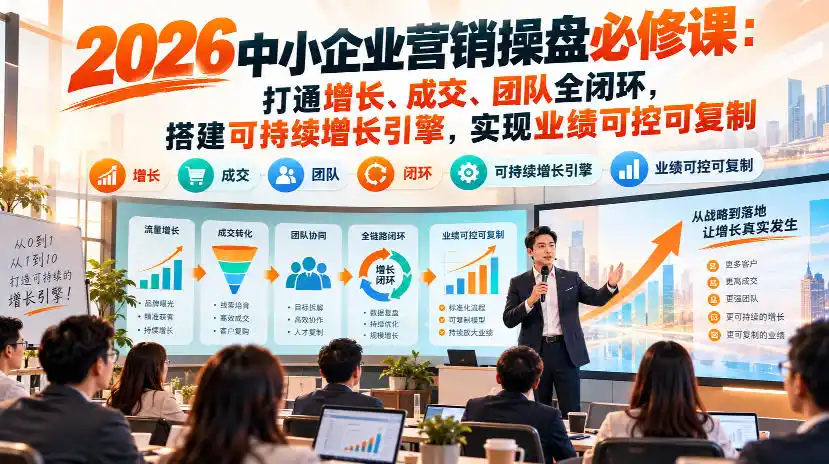 2026中小企业营销操盘必修课:打通增长、成交、团队全闭环,搭建可持续增长引擎,实现业绩可控可复制-星云网创