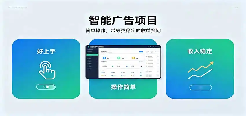 智能广告挂机项目，操作简单上手快，收益稳定可持续。稳定日入300+-星云网创