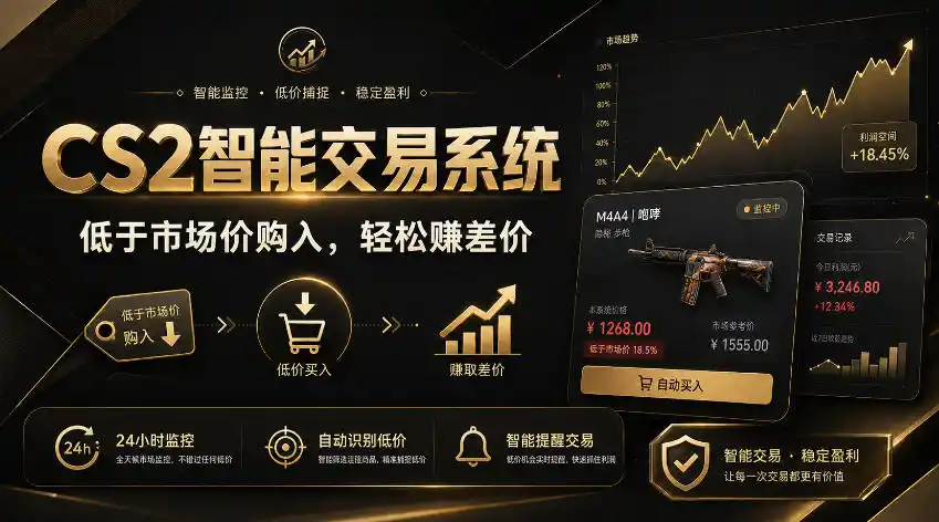 CS2智能交易系统,轻松賺差价|自动运行,无需自己挂G|数据支持任何形式验证【揭秘】-星云网创