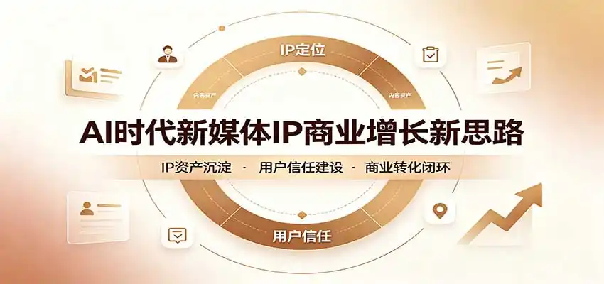 AI时代新媒体IP商业增长新思路：摒弃复杂运营套路，用极简思维打通获客路径-星云网创