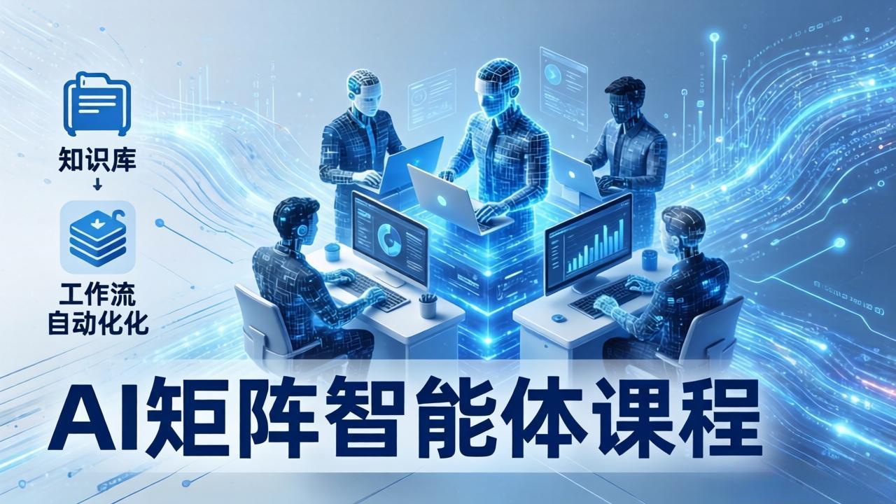 AI矩阵智能体实战：100个数字员工批量生产内容，文本知识库+工作流自动化全搞定-星云网创