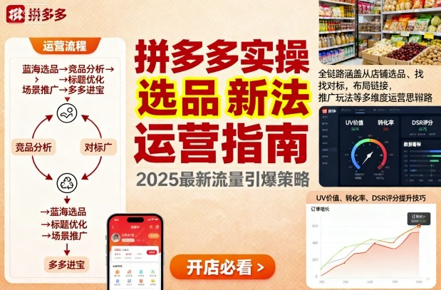 王校长9月12拼多多实操新玩法，全链路涵盖从店铺选品、找对标，布局链接，推广玩法等多维度运营思路-星云网创