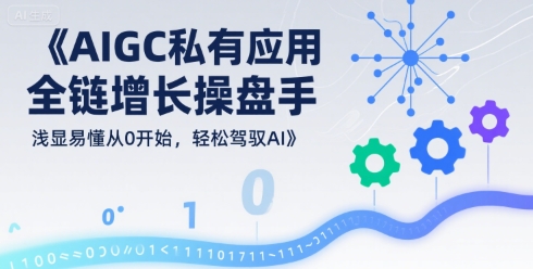 AIGC私有化应用全链增长操盘手，浅显易懂从0开始，轻松驾驭AI-星云网创