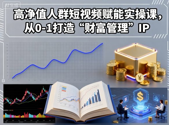 高净值人群短视频赋能实操课，从0-1打造“财富管理”IP-星云网创