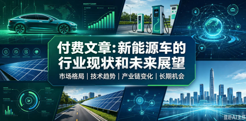 付费文章：新能原车的行业现状和未来展望-星云网创