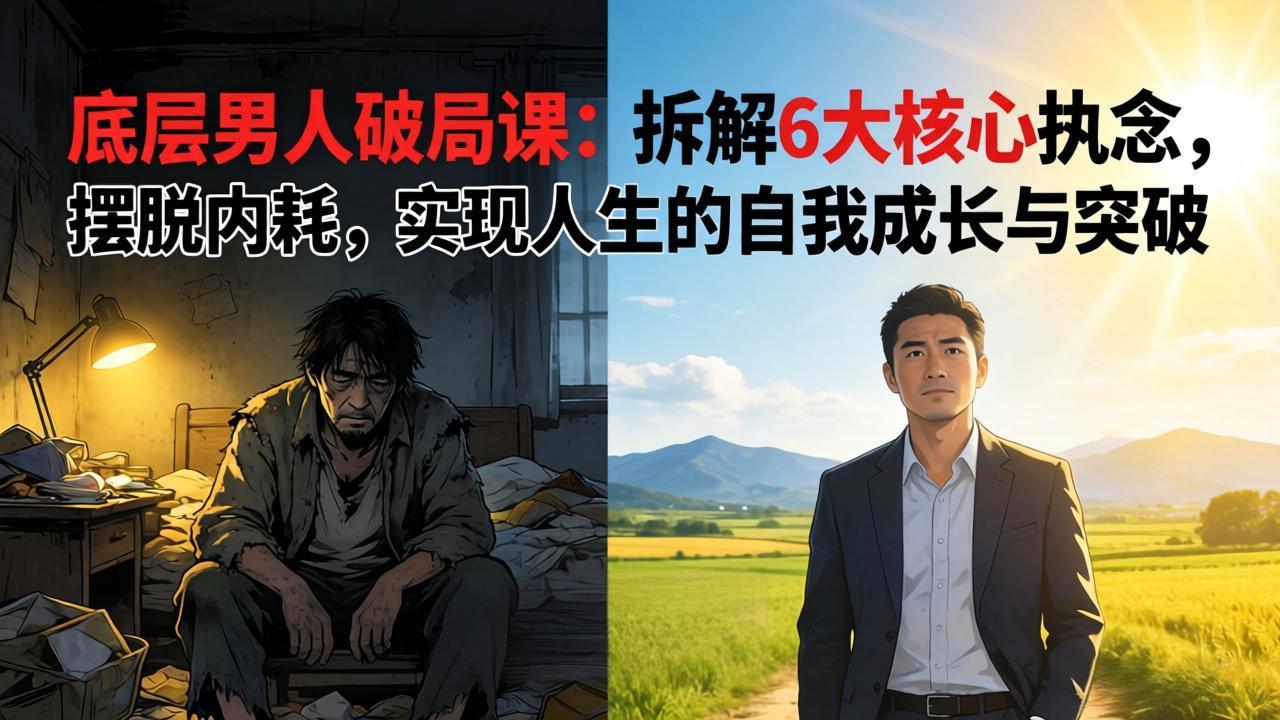 付费文章：底层男人破局课：拆解 6 大核心执念，摆脱内耗，实现人生的自我成长与突破-星云网创
