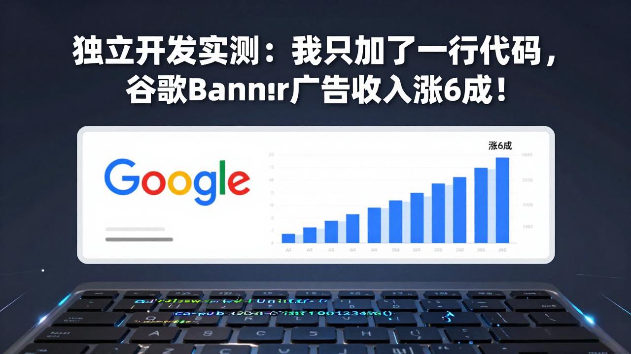付费文章：独立开发实测：我只加了一行代码，谷歌Banner广告收入涨6成！-星云网创