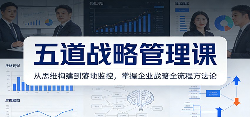 五道战略管理课：从思维构建到落地监控，掌握企业战略全流程方法论-云网创