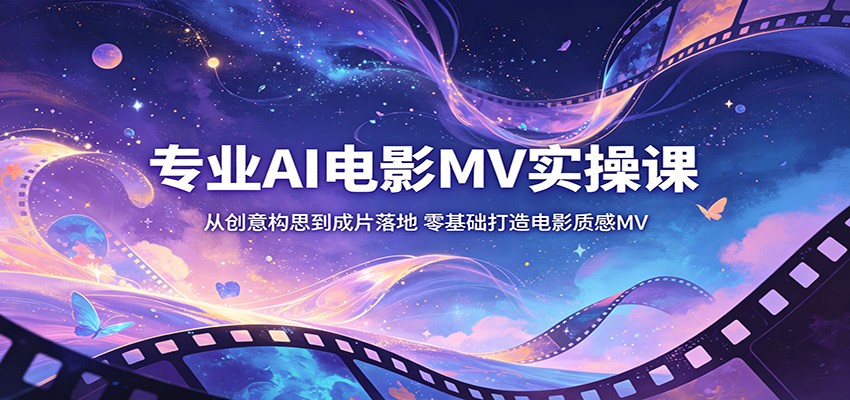 专业AI电影MV实操课：从创意构思到成片落地，零基础打造电影质感MV-星云网创