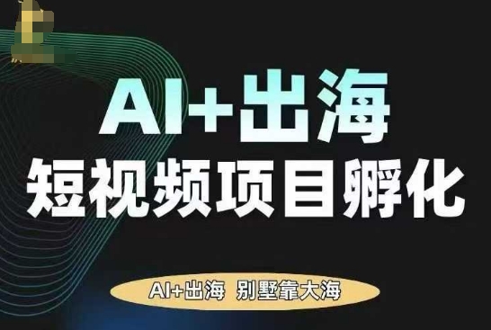 AI·TikTok AI+出海短视频项目孵化，陪你从0-1借助AI实现出海变现-星云网创