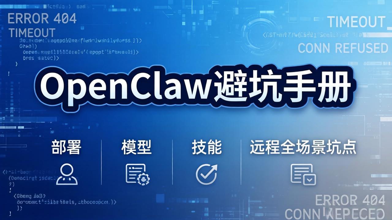 OpenClaw避坑手册：部署+模型+技能+远程全场景坑点，一次性给你说全，少走弯路-星云网创