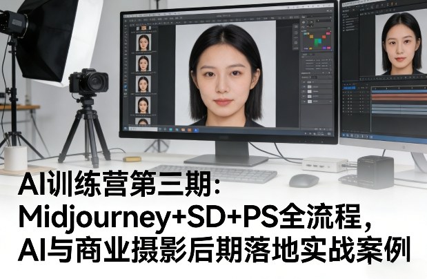 AI训练营第三期：Midjourney+SD+PS全流程，AI与商业摄影后期落地实战案例-星云网创