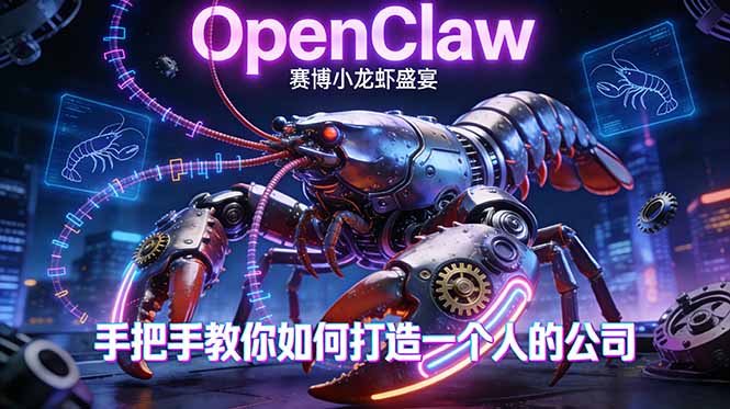 OpenClaw，小龙虾-从产品到爆款的成长之路，手把手教你如何打造一个人的公司-星云网创